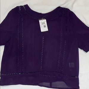 Eggplant top from Nordstrom